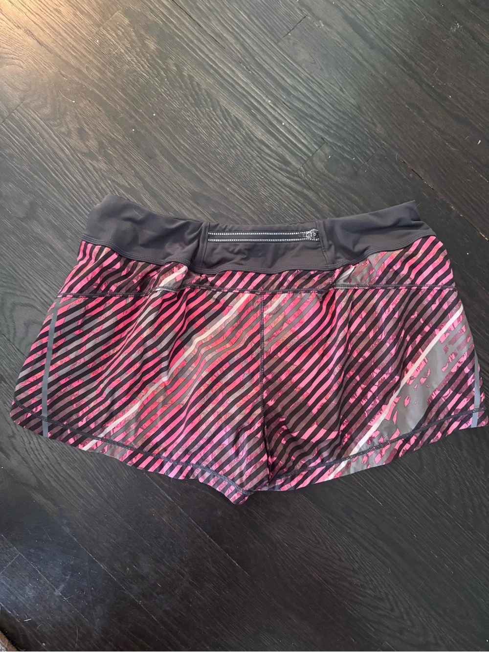 Women's Athleta Pink Striped Active Shorts
